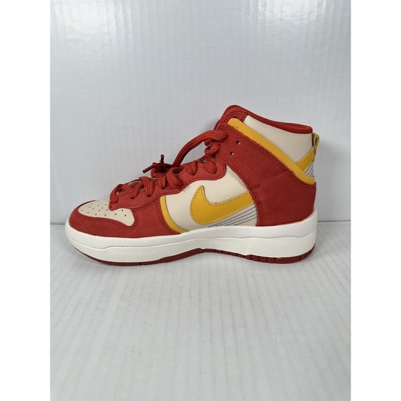 Nike Dunk High Up Rebel Cinnabar Red Yellow Ochre Lapis Womens Size 7 DH3718-600 - Picture 4 of 7